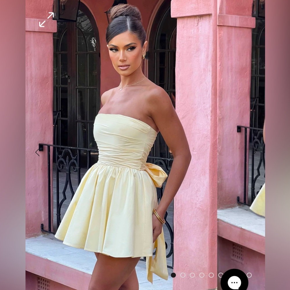 BABYBOO KATRINA MINI DRESS - LEMON